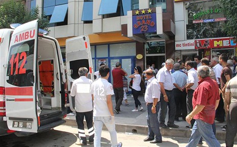 Three injured in hotel explosion in eastern Turkey